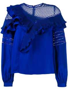 Self-Portrait frilly blouse