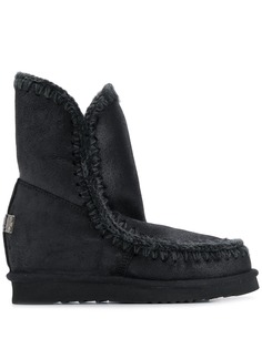 Mou Eskimo wedge knitted boots