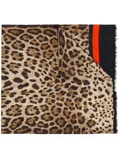 Dolce & Gabbana leopard print scarf
