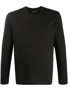 Emporio Armani logo embroidered sweatshirt