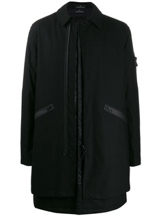 Stone Island Shadow Project zipped single breasted coat