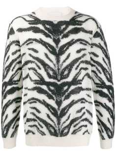 Laneus zebra print jumper