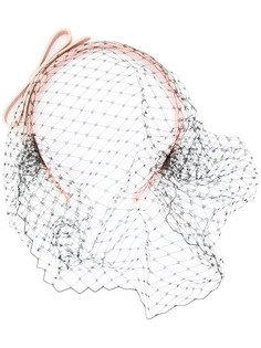 Red Valentino veil detailed headband