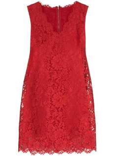 Dolce & Gabbana кружевное платье-трапеция длины мини