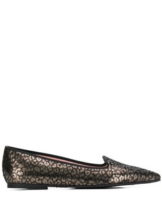 Pretty Ballerinas балетки с заостренным носком и эффектом металлик