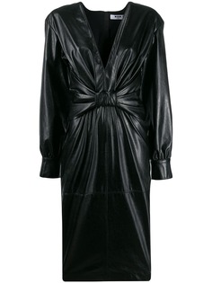 MSGM платье мини с узлом спереди