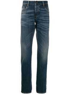 Prada джинсы прямого кроя с эффектом потертости