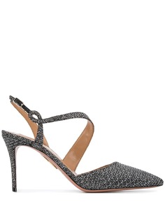 Aquazzura туфли с эффектом металлик
