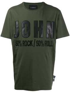 John Richmond футболка с нашивкой-логотипом