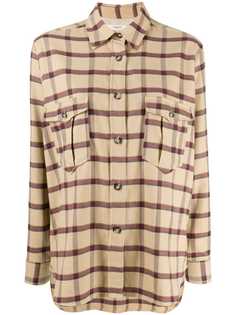 Isabel Marant Étoile клетчатая рубашка оверсайз