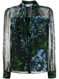 Blumarine рубашка с цветочным принтом