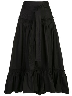 Proenza Schouler расклешенная юбка миди с поясом