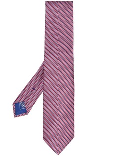 Brioni галстук с геометричным узором