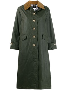 Barbour однобортное пальто в клетку