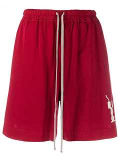 Rick Owens DRKSHDW drawstring cotton shorts