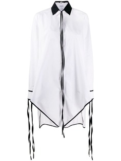 Loewe fringed pointed hem elongated shirt