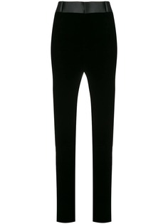 Saint Laurent брюки скинни с завышенной талией