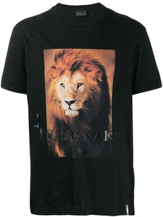 Billionaire lion print T-shirt
