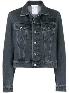 Helmut Lang logo embrodered denim jacket