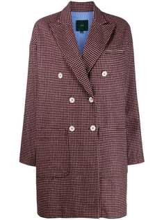 Jejia double breasted check coat
