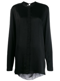 Diesel Black Gold open-back draped shirt