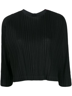 Pleats Please By Issey Miyake high-neck draped top