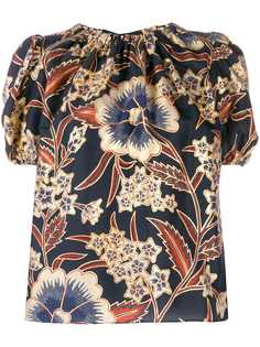 Ulla Johnson floral puff-sleeve blouse