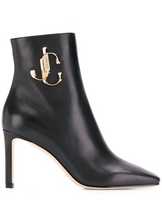 Jimmy Choo ботильоны с металлическим логотипом