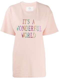 Alberta Ferretti футболка оверсайз Its A Wonderful World