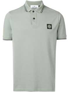 Stone Island рубашка-поло с вышитым логотипом