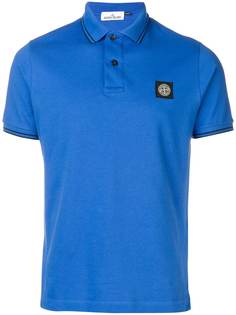 Stone Island рубашка-поло с нашивкой-логотипом
