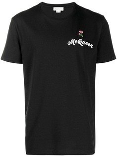 Alexander McQueen футболка с нашивкой