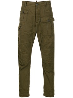 Dsquared2 брюки с эффектом потертости