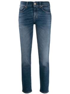 7 For All Mankind джинсы прямого кроя с заниженной талией