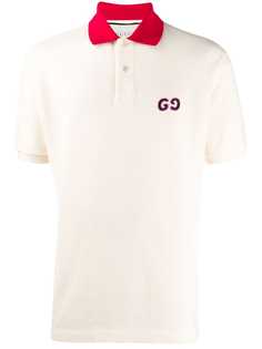 Gucci рубашка-поло с вышивкой GG