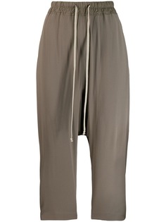 Rick Owens укороченные брюки с низким шаговым швом