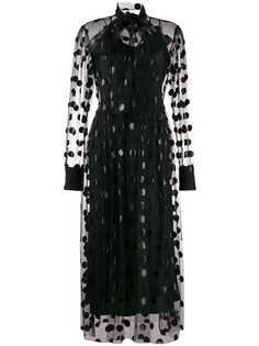 MSGM платье с бантом в горох