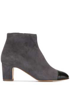 Rupert Sanderson contrast zipped ankle boots