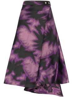 MarquesAlmeida tie-dye wrap skirt