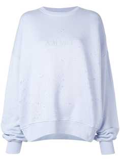 Amiri oversized distressed sweatshirt