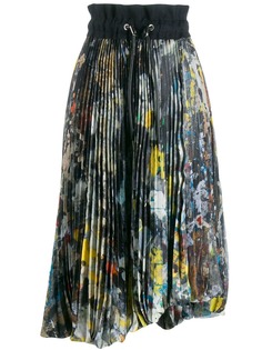 Sacai pleated midi skirt