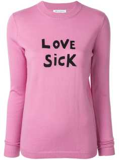 Bella Freud Love Sick slogan sweater