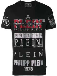 Philipp Plein футболка с декорированным логотипом