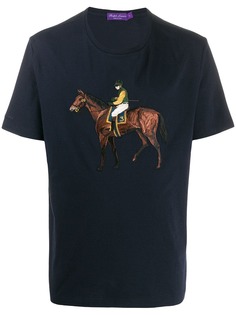 Ralph Lauren Purple Label polo player embroidered T-shirt