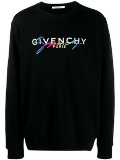 Givenchy свитер с круглым вырезом и логотипом