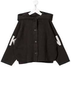 DKNY oversized logo hooded jacket