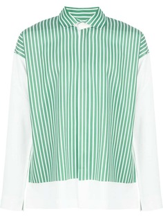 Homme Plissé Issey Miyake striped long-sleeve shirt