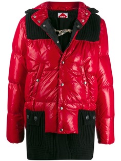 Bark ribbed padded coat