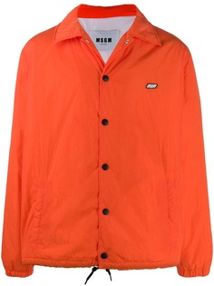 MSGM overshirt patch jacket