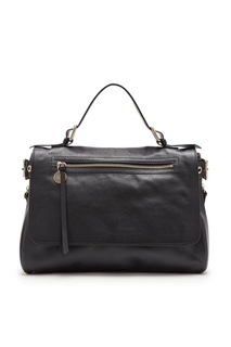 Черная кожаная сумка с люверсами RED Valentino